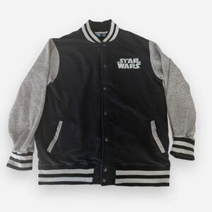 Star-wars Men's Black and Grey Jacket